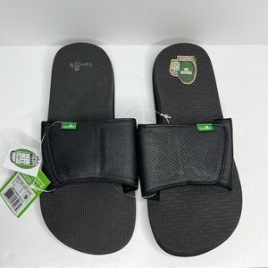 Sanuk Beer Cozy Light Slide Black